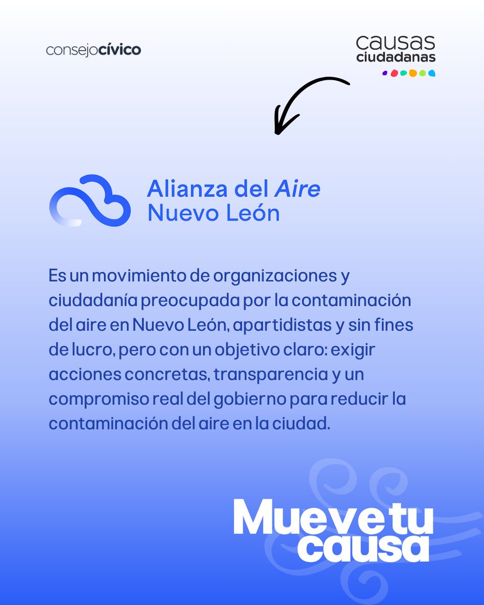 CausasCC's tweet photo. Desde Causas Ciudadanas, acompañamos y articulamos esfuerzos para visibilizarlos y convertirlos en soluciones justas y sostenibles. #NL 
@alianzadelaire @foromty https://t.co/iGVhOVsXGc