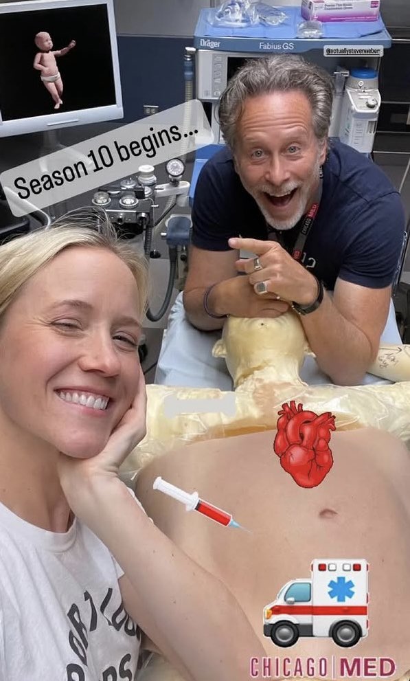 celiste55's tweet photo. First days of #ChicagoMed Season 10 &amp; 11!

Season 12…⏳ https://t.co/jpUgzyvSzC