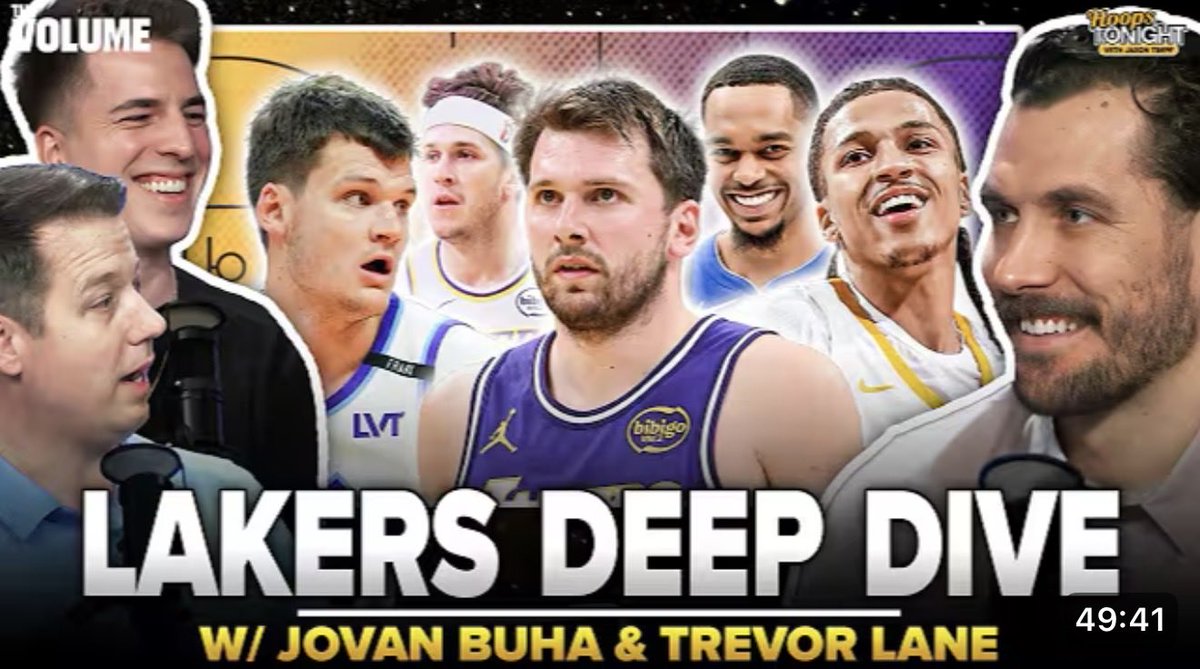 _JasonLT's tweet photo. New episode!

Got the old Lakers Collective crew (@TrevorLane and @jovanbuha) back together to recap the Lakers offseason! 

What to make of the Kessler deal, the other FA signings, rookies in Summer League, and what happens next.

Link:

https://t.co/nPgmZG0UUi https://t.co/8Ka6VPErDb