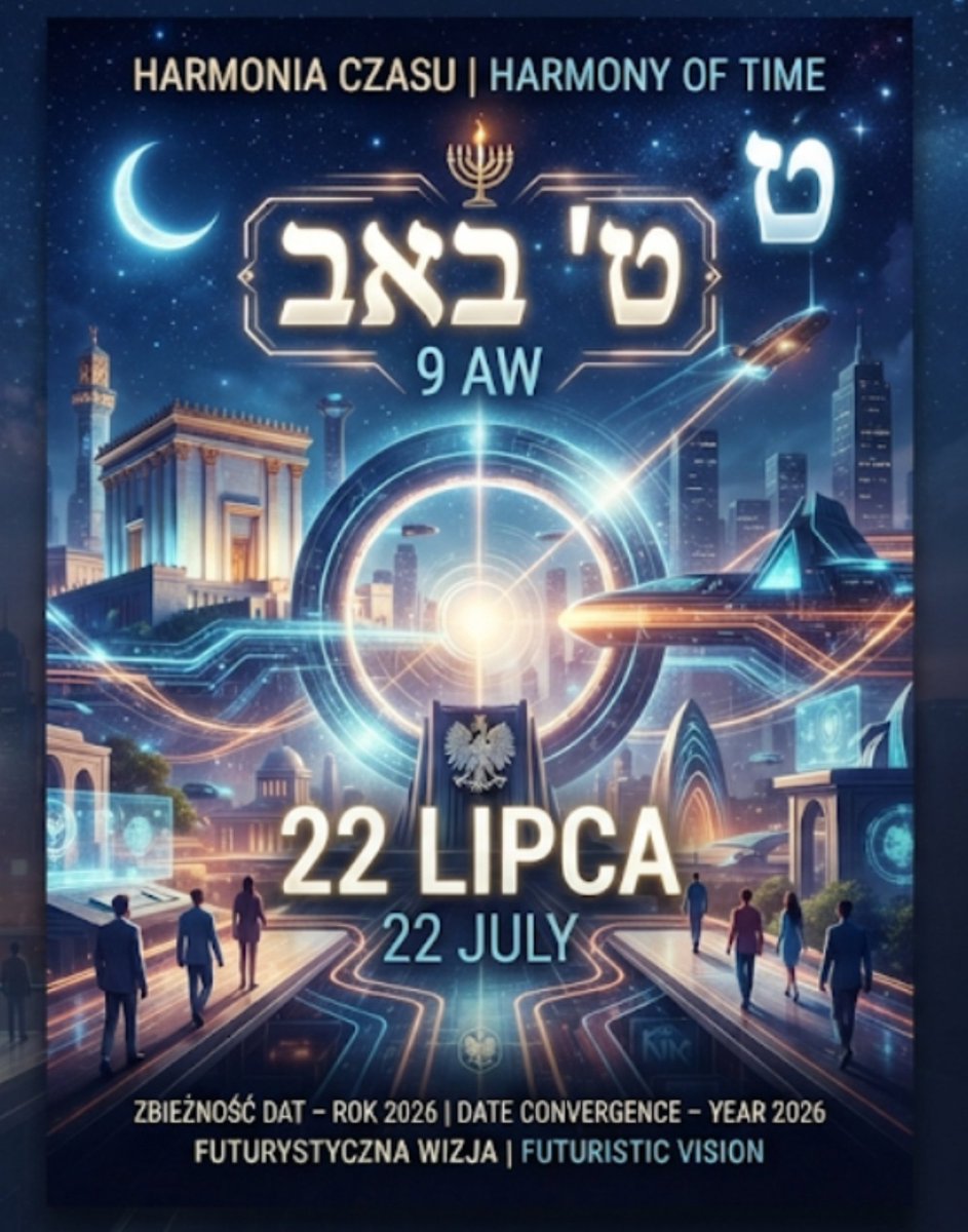 DuchPrawdy's tweet photo. 💥 22 Lipca Manifest PKWN, ale i dwie kabalistyczne 11 stki oraz combo "especially day" środa...👇
Dla kabały super święto 9 AW zburzenie obu Świątyń Jerozolimskich oraz Dzień Ciemności. Także patrzymy z uwagą na wydarzenia...🍿🌽 https://t.co/3snUNMyQe5