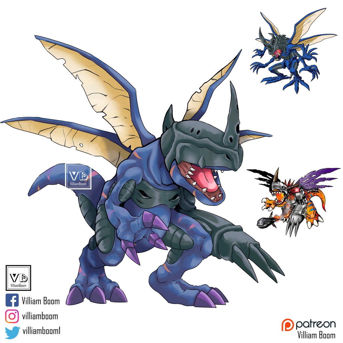 VilliamBoom1's tweet photo. Wich one is your favourite Greymon variant?

#digimon #digimonadventure #digimonstorytimestrangers #fanart #conceptart #greymon #kabuterimon #digimon02 https://t.co/DUzswIcygY