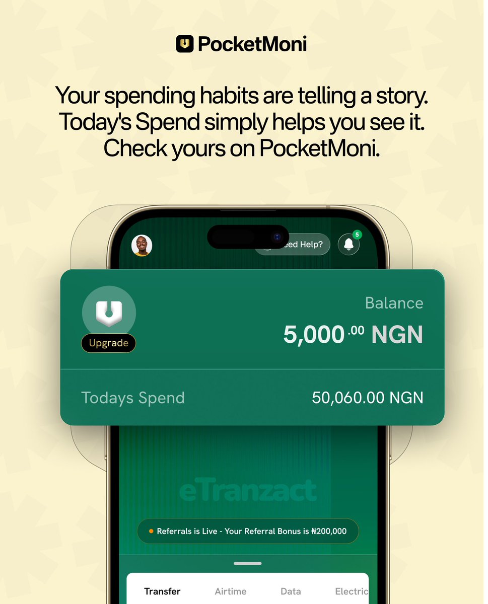 PocketMoniBank's tweet photo. What is your daily spending habit saying about you? https://t.co/EkVdmSFRg5