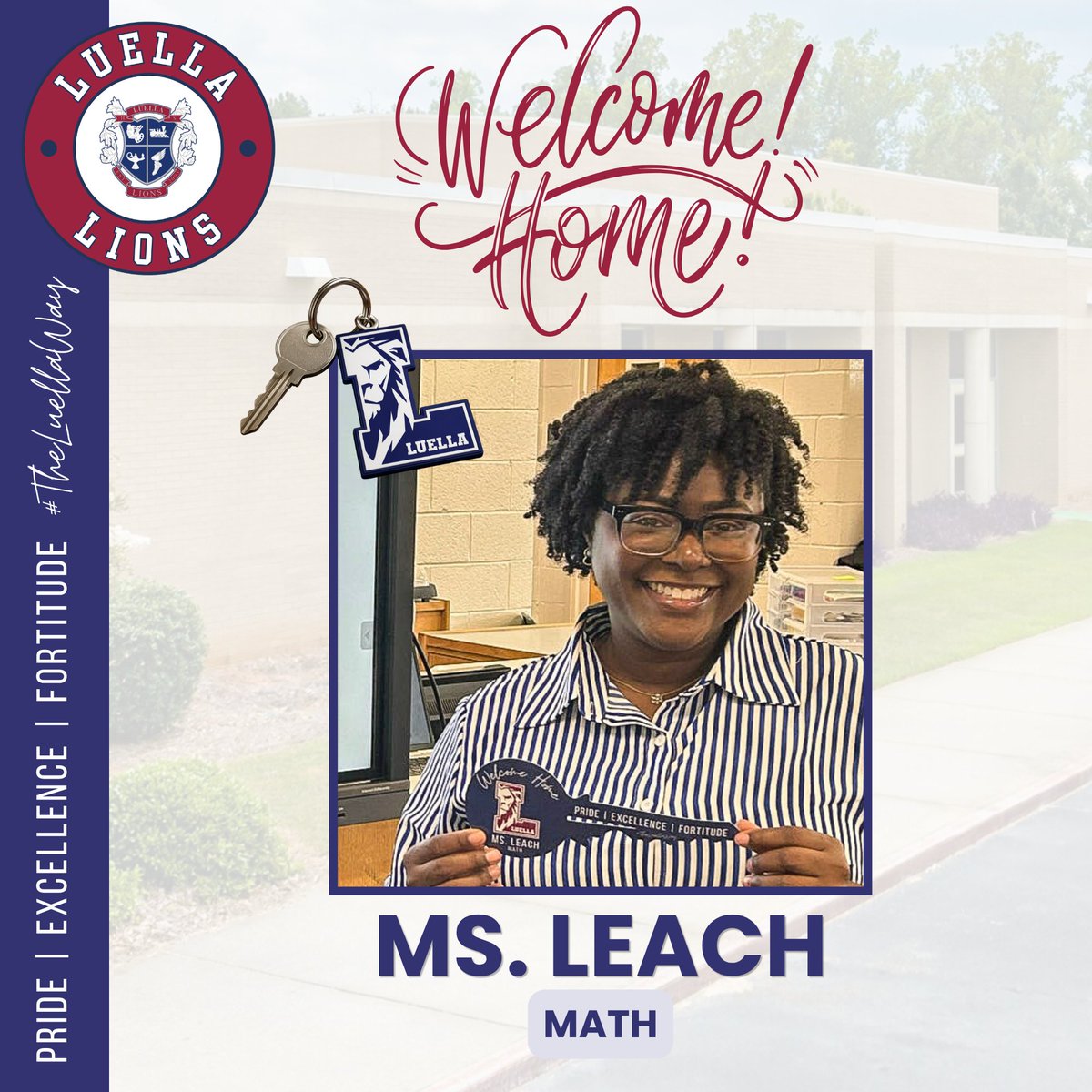 LuellaHS_HCS's tweet photo. Unlocking Excellence. Building Community.

Please join us in welcoming the newest additions to our Math Department. We are excited for the expertise and enthusiasm they bring to the Luella community and look forward to the impact they'll make this school year. #DestinationLuella https://t.co/PZDDS0CnUH