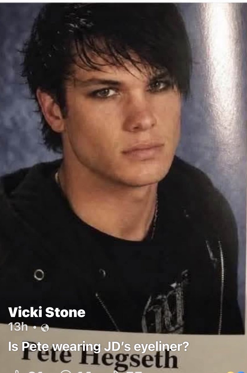 LangleyD4664's tweet photo. @SecWar Nice picture, Pete.  Perfect eyeliner. https://t.co/5NQWYIOoi1