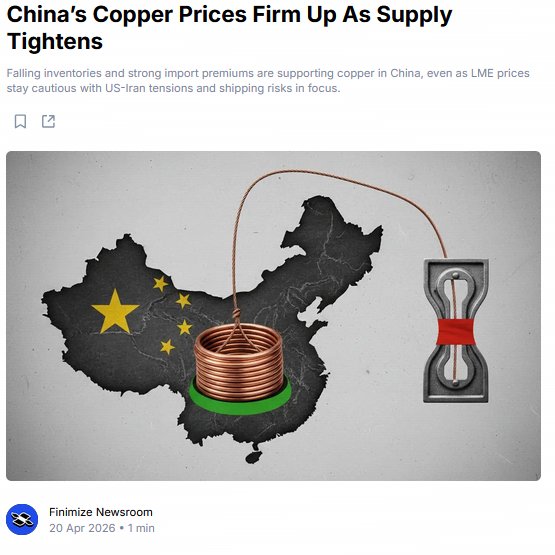 Priihcavalcant's tweet photo. COPPER MARKET IS HEATING UP

China's imported copper premiums just climbed to the highest level of the year, meaning buyers are paying more to secure physical copper immediately.

That usually happens when supply becomes tight and available metal gets harder to find.

NRED already controls 39,726 acres, has 3 drill-ready targets, and built 4.1M+ geological records before drilling. I think this macro backdrop could increase interest in quality copper explorers.

I see NRED reaching C$2.40 over time.

$MU $CHRN $WDC $LITE