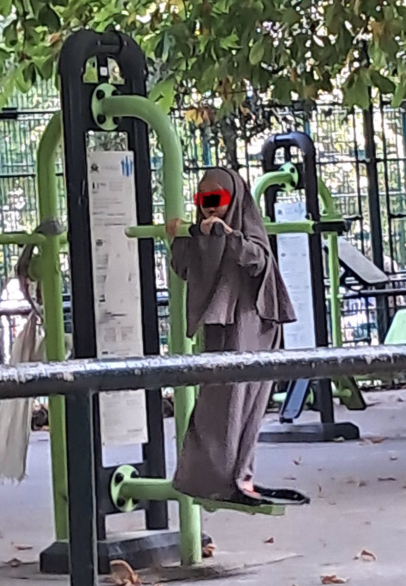 AlexieDelalande's tweet photo. Téhéran ?
Non, 17e Paris dans un parc public en juillet 2026
Comment peux t on accepter pareille monstruosité au pays des lumières qu’une petite fille de 7 ans soit vêtue par cet accoutrement maléfique.
Voilà la France que vous propose Mélenchon
Le législateur doit agir et vite. https://t.co/6qPuKuQyhw