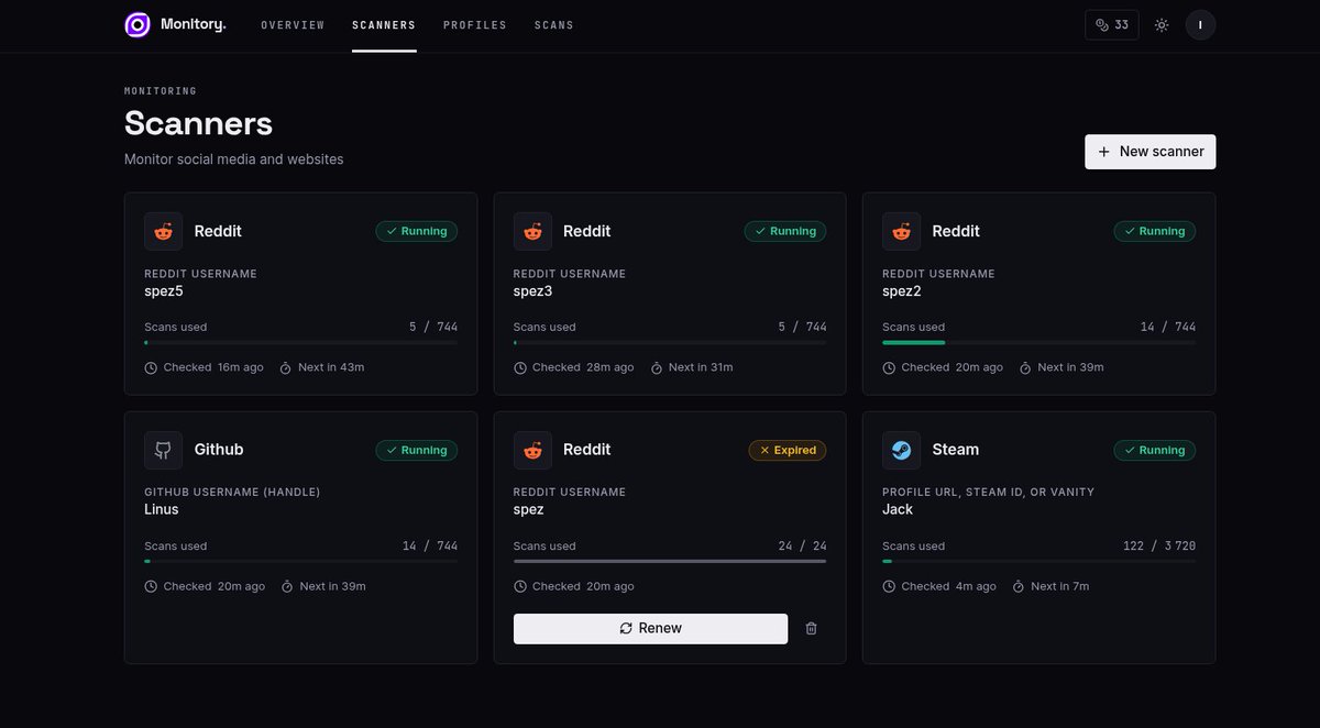 Monitory_'s tweet photo. Monitory is evolving its interface 🖼️

Discover a smoother design and a better highlight of our features to easily unlock Monitory's full potential.

See it in action here: https://t.co/4F29vze9HT
(By the way, new modules dropping soon 👀) https://t.co/AFB9iF0r5C