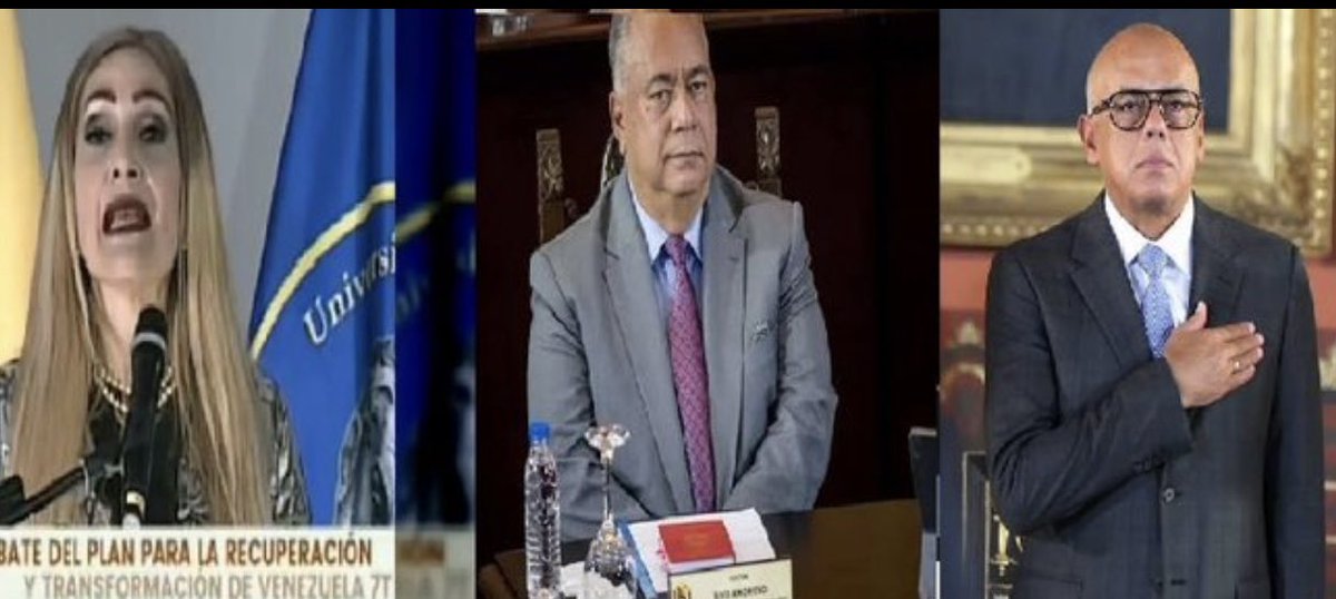 plataforma_pan's tweet photo. -Caryslia Beatriz Rodríguez Rodríguez,
Presidenta del TSJ y aliados
 -Elvis Eduardo Hidrobo Amoroso
Presidente CNE y aliados 
-Jorge Jesús Rodríguez Gómez
Presidente ASAMBLEA NACIONAL y aliados
Todos tienen que ser sometidos a la justicia y condenados. 
JUSTICIA PARA VENEZUELA https://t.co/f6xWXUORnD