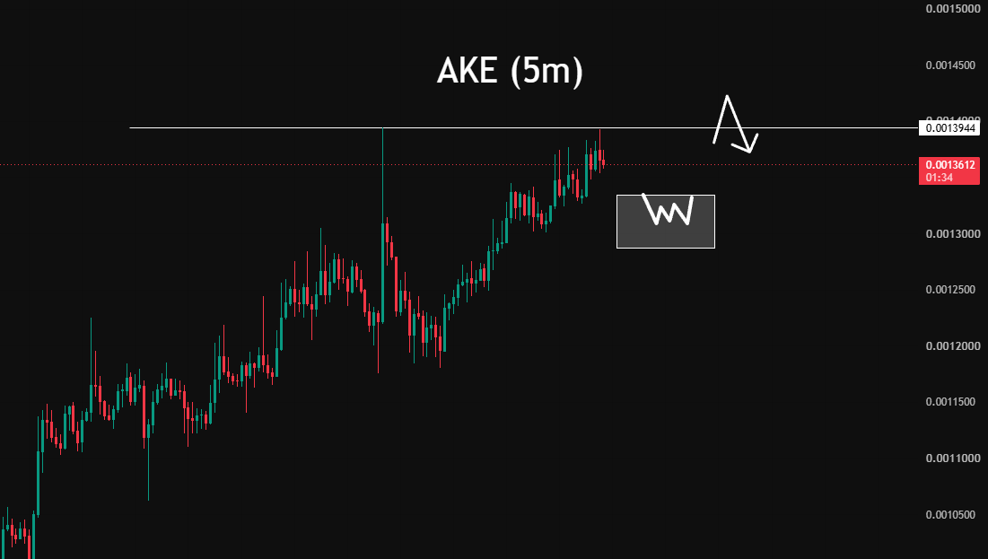 krasnovtrader's tweet photo. $AKE / $USDT

A liquidity level has formed above, and now we need to wait for consolidation https://t.co/Hec2OVovm9