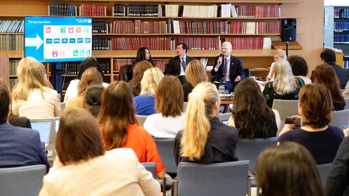 SustDev's tweet photo. 📘 At #HLPF2026, the UN @Local2030 Coalition launched its new Policy Brief on Localizing the #SDGs through the Six Transitions

Developed by Working Group 1: UN DESA, @‌UNHabitat, @fao, @‌ILO &amp; @‌UNDP, it offers guidance to accelerate local SDG action

🔗 https://t.co/GCkdFoE2Qu https://t.co/TQQKsCzYdu