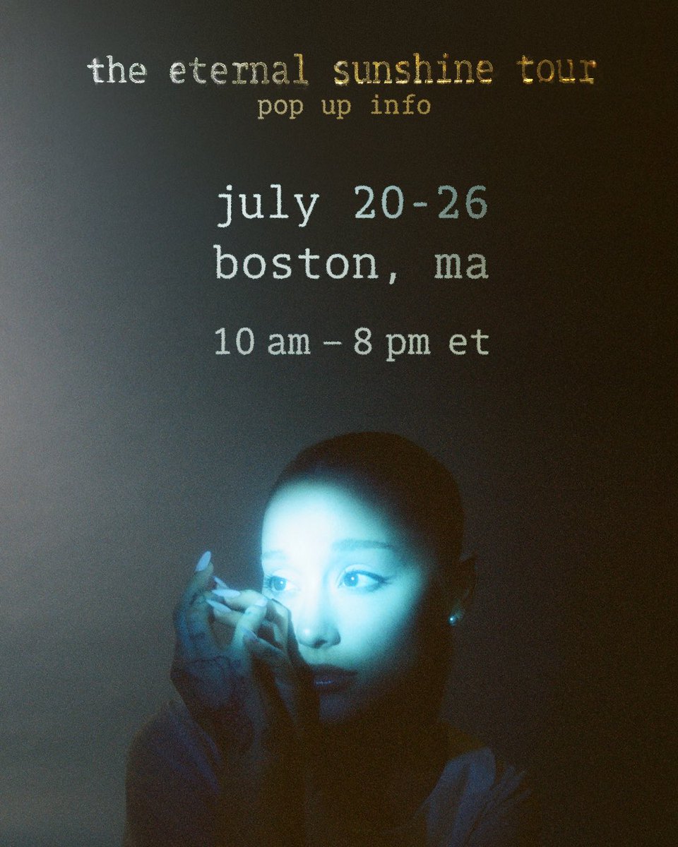 TeamAriana's tweet photo. boston eternal sunshine tour pop-up ♡ 
to make sure everyone has the best experience possible, entry for the pop-up will be by reservation only. please read through the slides below for all information on the sign up experience! https://t.co/ur4cYOyQvA