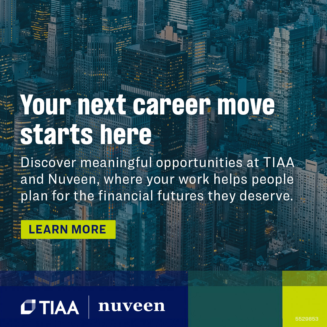 NABAInc's tweet photo. We are proud to sponsor @NABAInc and the brilliant minds shaping the future of finance. Learn more about @TIAA and @Nuveen.

https://t.co/R1GEM8R0ze. https://t.co/VeyN7ZFoXq
