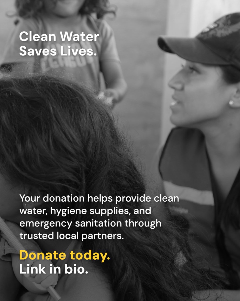 PADForg's tweet photo. 💧 Clean water is more than a basic need. It's the first step toward recovery.
After the devastating earthquakes in Venezuela, thousands of families are struggling to access safe water and sanitation, putting them at even greater risk.
Through trusted local partners, PADF is helping deliver clean water, hygiene supplies, and emergency sanitation to the communities that need it most.
Every donation helps protect families, prevent disease, and bring hope when it's needed most.
❤️ Donate today and help save lives. https://t.co/byNeULYOMG