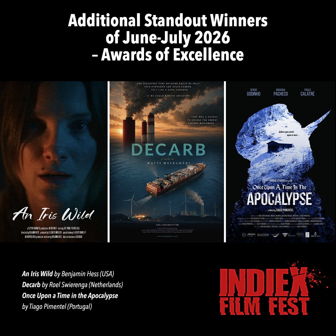 IndieXFest's tweet photo. Congratulations to this season's Award of Excellence (Special Jury Mention) recipients at IndieX Film Fest.

These exceptional films stood out for their artistic vision, craftsmanship, and storytelling, earning one of our festival's highest distinctions.

Read more about this season's recipients:
https://t.co/wCUA3Kc23L

#IndieXFilmFest #AwardOfExcellence #SpecialJuryMention #IndependentFilm #ShortFilm #FilmFestival #AwardWinning #IndieCinema #Filmmakers #Cinema #Storytelling #CreativeVoices #IndependentCinema