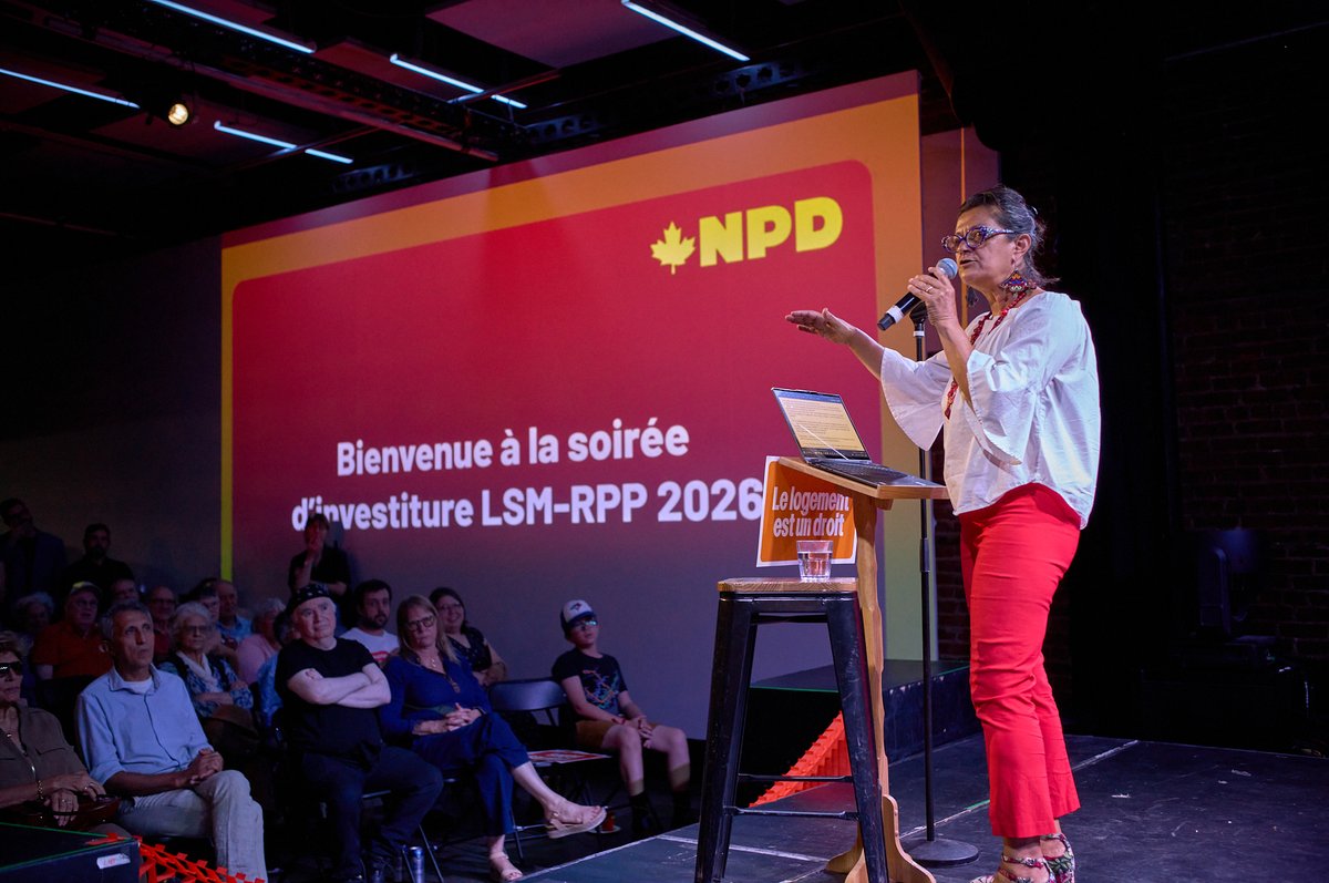 NDP's tweet photo. Congratulations to Nima Machouf and Pierre Céré who were nominated last night as our candidates in the federal ridings of Laurier–Sainte-Marie and in Rosemont–La Petite-Patrie!

Across Quebec, there's a progressive majority looking for leaders who will make life more affordable, strengthen public health care, protect the environment, and stand against war and militarism.

Nima and Pierre are ready to be those leaders. Both have deep roots in Quebec's progressive movements and have spent their lives fighting for fairness and justice. We are proud to have them carrying the NDP banner in the upcoming by-elections.

Join our movement and help send more New Democrats to Ottawa: https://t.co/JDqEfh88jx

Photo credit: Dominic Morissette and Hailey Oldfield