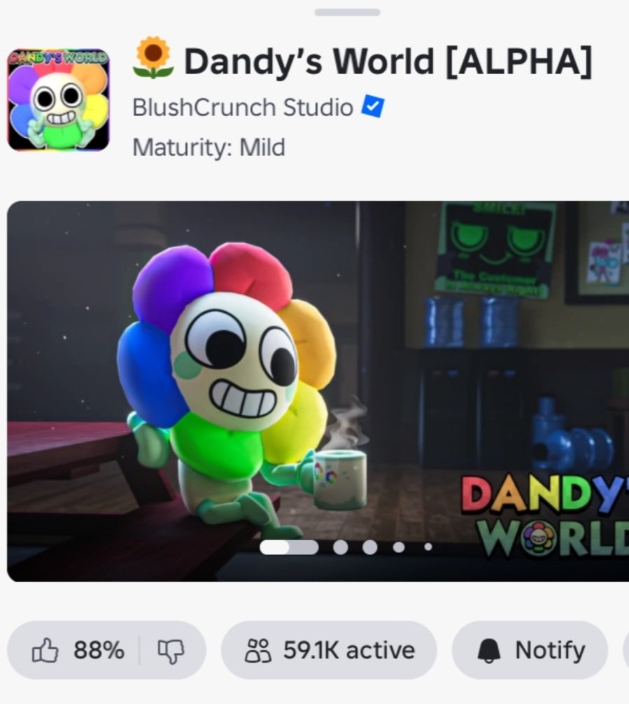 emetious's tweet photo. First Dandy's World update to not break 100k immediately on release. I'm proud of everyone who is sticking to their principles. (though don't be too harsh on uneducated children) https://t.co/AwncqILvEo