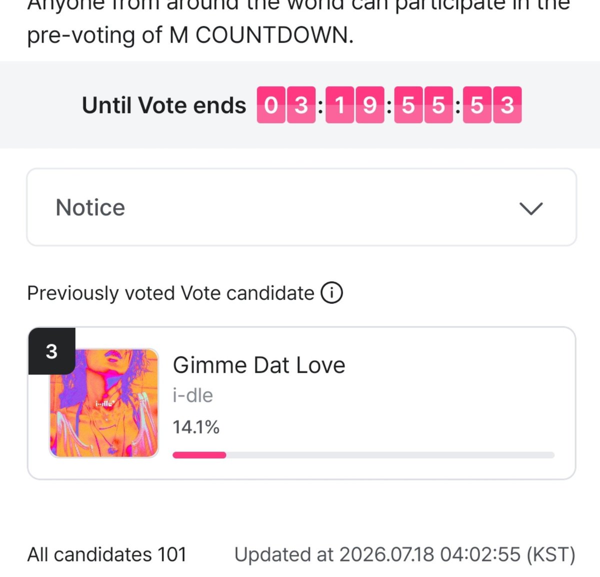 latataa23's tweet photo. neverland please vote for i-dle 🙏 even if the chances look low, let’s just try. we can’t give up without fighting. https://t.co/JG09Vk8brn