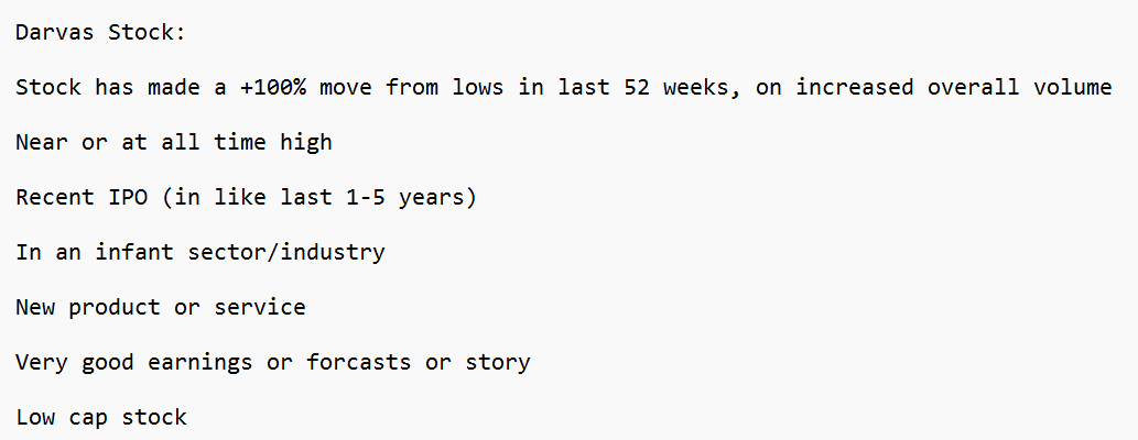 MisterLowRisk's tweet photo. Current Darvas Stock List...

I regard this as one of the MOST IMPORTANT lists I go through EACH day.

This is where I find MOST of the GOLDEN NUGGETS each year...

Darvas criterias are TIMELESS... 

Enjoy! https://t.co/AvpM1Asa5s