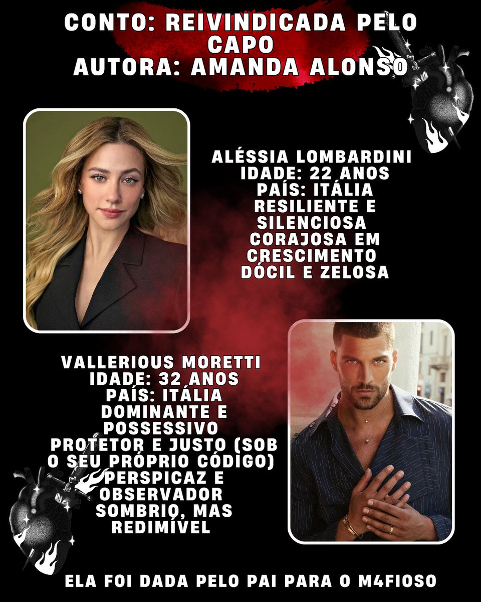 danajoliver's tweet photo. Fichas dos personagens de Miscellaneous: Uma Coletânea de Dark Romance ❤️‍🔥
Livro +18! 
@amanda_allonso
@larrybrve 
🔗: https://t.co/besozxcz5X
Disponível na Amazon e Kindle Unlimited! https://t.co/X0zQ15Gj40