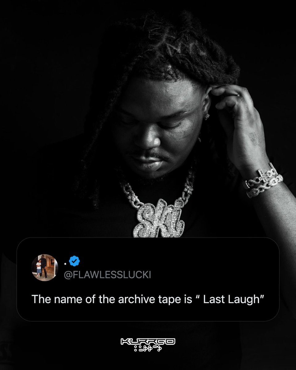 Kurrco's tweet photo. LUCKI

LAST LAUGH
(ARCHIVE TAPE)

COMING SOON 🚨 https://t.co/Y4oj07rxw5