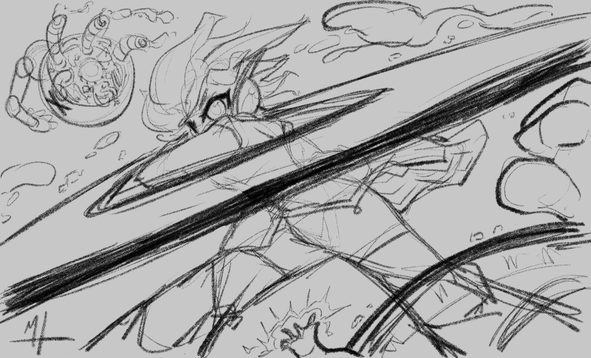 AWMikeHarvey's tweet photo. I was in the mood to draw something action packed. #FreedomPlanet #GalaxyTrailFanArt https://t.co/wP4gNlk2hC
