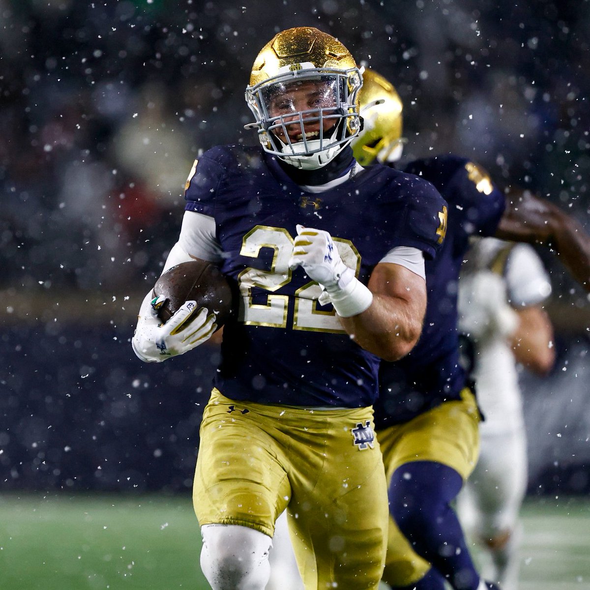 tbhorka's tweet photo. Aneyas Williams has turned 9.0% of his collegiate touches into touchdowns. For reference, Jeremiyah Love had a touches to touchdowns percentage of 8.5.

Notre Dame's new RB1 has a nose for the end zone.

https://t.co/wvJXA1DpqK https://t.co/L1YS68tDcN