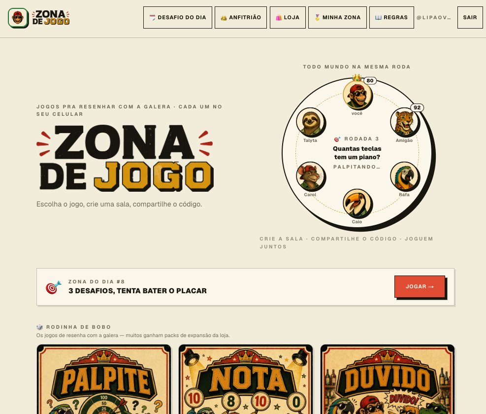 lipaovascaino's tweet photo. Acabei de lançar o Zona de Jogo!

Inspirado nos jogos do Roda de Bobo da CazéTV, uma plataforma pra todo mundo que quer jogar algo com os amigos mas não sabe o que.

Roda no navegador.
De graça pra jogar.

A resenha rola em qualquer lugar.
https://t.co/ws5oDfyPFf https://t.co/Xt3az088Ww