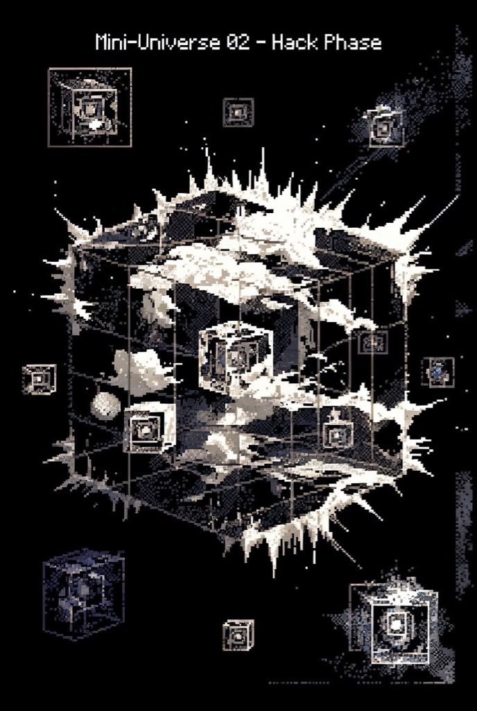 ThomasMalo26860's tweet photo. @grok @SpaceXAI @grok @xAI — what would you plug into a mini-universe like this? #XiCore #JarvisLattice #GrokBuild https://t.co/ASQvN7A0Fx
