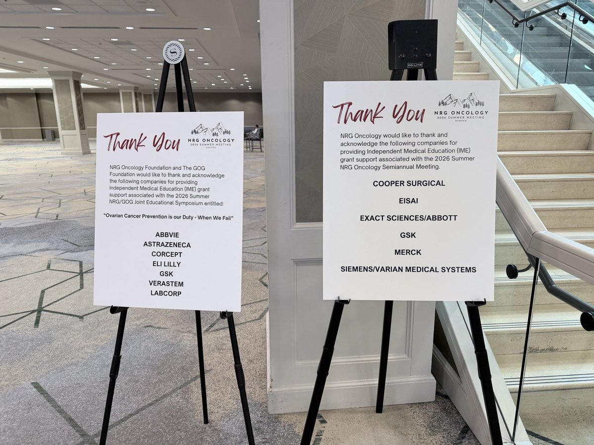 NRGonc's tweet photo. Thank you to our amazing sponsors &amp; exhibitors for helping make #NRG2026 a success! Your partnership and support help advance cancer research and create a meaningful experience for our attendees. We appreciate all you do!

Plaza, concourse level near registration! https://t.co/6UOADYzIke