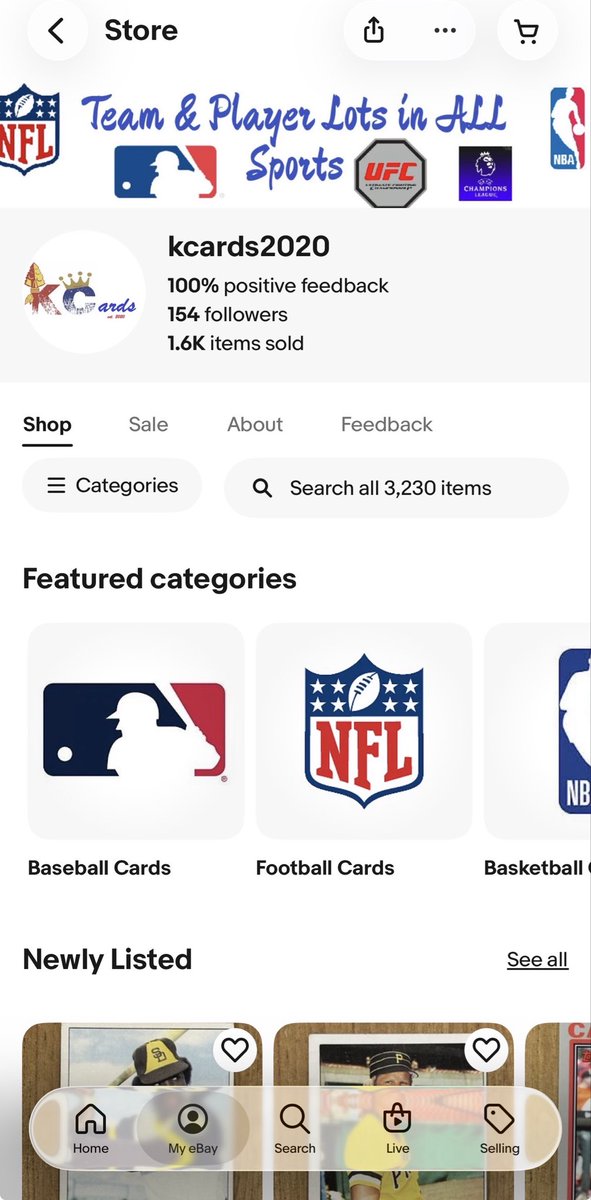 KCards913's tweet photo. @3bangerbreaks Check out my #eBay store for team and player lots in all sports! Tons of variety with low to high end! New / vintage. Fast shipping and will ensure items arrive safely. Can combine lots as well just send a message! New listings added daily! 
https://t.co/CAi654nxk7 https://t.co/s7kBzpGIiq