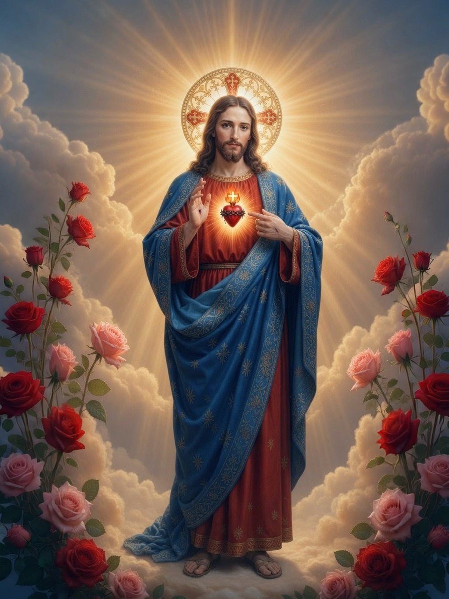 DianaMargot_'s tweet photo. ✧ ═══════  ✠  ═══════  ✠  ═══════ ✧
“A todos los que honren mi Sagrado Corazón, les prometo mi gracia, la paz en sus familias y mi consuelo en sus penas”.

– Sagrado Corazón de Jesús🕯️❤️‍🔥🕊️ https://t.co/NZilPhkA6v