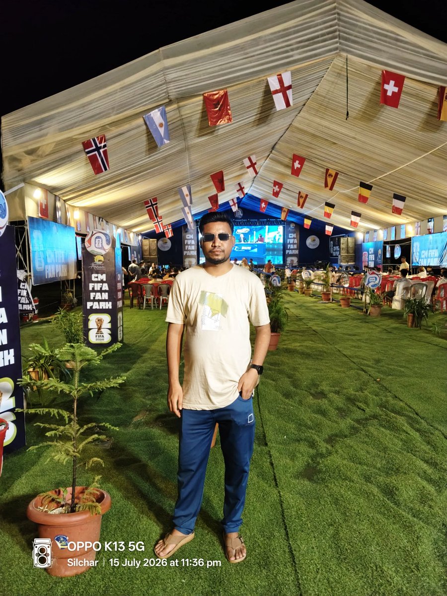 AzarSahin's tweet photo. 📌 CM FIFA Fan Park, DSA Silchar...

#CMFIFAFanParkSilchar 
@FIFAWorldCup
@FIFAcom 
@fifaworldcup_ar https://t.co/hJdfvLumjT