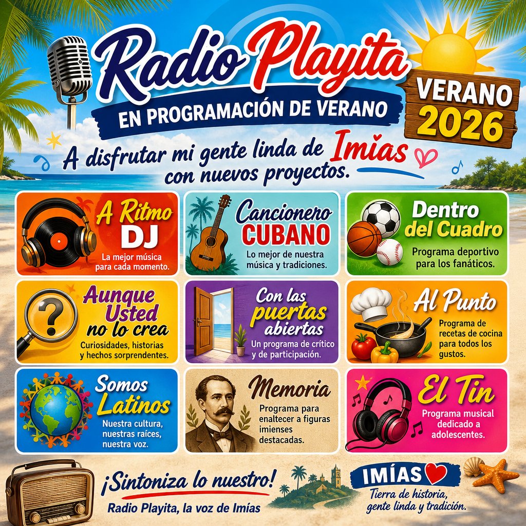 Eliadis9's tweet photo. Radio Playita #Imías el corazón de la comunidad. https://t.co/FUbRCErDuI