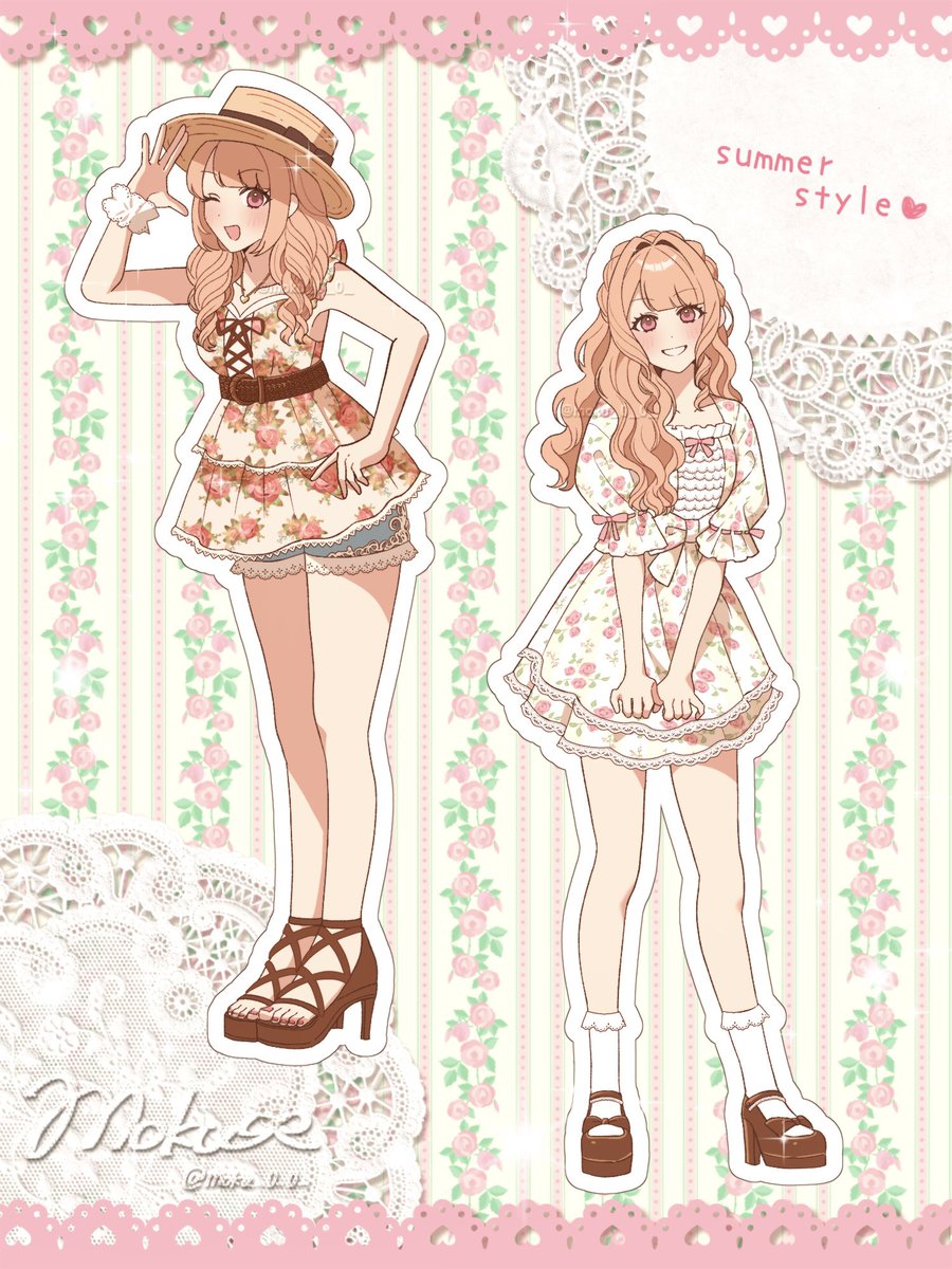 moku_0_0_'s tweet photo. 暑い夏も、とびきりかわいく♡ https://t.co/VZcBgYbaiT
