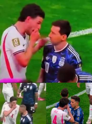tendenciaytuits's tweet photo. Como han bloqueado el video por derechos de autor... les dejo la imagen de como Declan Rice pudo haber sido echado en 3 oportunidades por taparse la boca si los argentinos así lo hubiesen querido. https://t.co/1EGXmtHP77