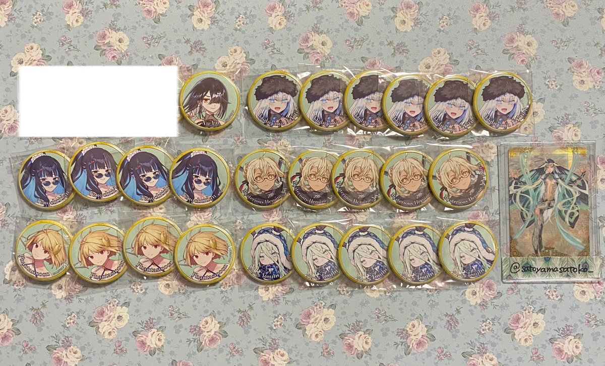 satoyamasatoko_'s tweet photo. 【交換】FGO Fate/Grand Order 霊基召喚缶バッジ vol.13

譲: 徐福、ニキチッチ、テノチティトラン、BBドバイ、ヒロインXXオルタ、ゴッホマイナー、ロウヒ、アビゲイルサンタ、黒姫、テュフォンエフェメロス、ファンタズムーン

求:アショカ王

郵送希望
お気軽にお声掛け下さい。 https://t.co/gYjpGUbC6D