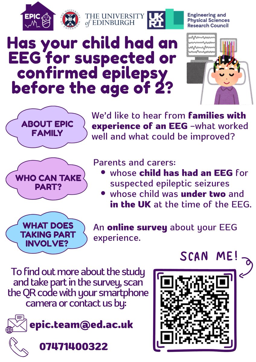 Unique_charity's tweet photo. A research team at the University of Edinburgh are working on a research project to improve how epilepsy is diagnosed in babies by developing a device that can record brain activity outside of hospital settings. 

Visit their site for further information: https://t.co/MMXJtIZGHV https://t.co/6Wp5moKU9x