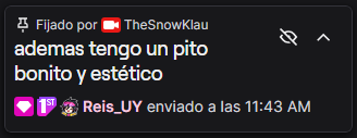 soyreislmao's tweet photo. Yo: una persona totalmente centrada y ubicada.
Also yo en un chat de Twitch: https://t.co/kjvj1tn9mG