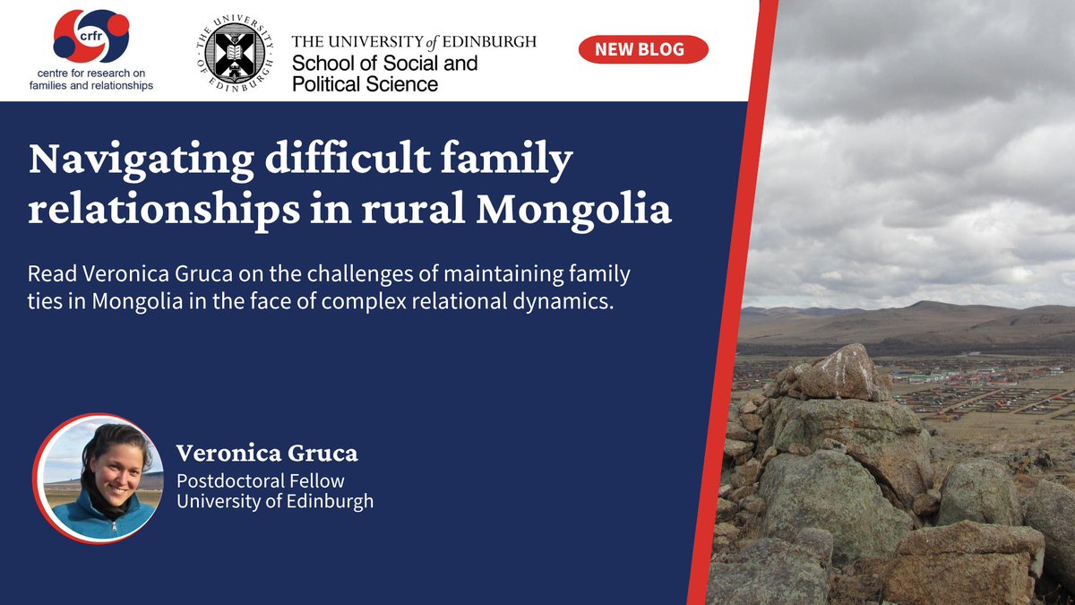 CRFRtweets's tweet photo. New on the CRFR Blog!  Read Veronica Gruca on the challenge of maintaining family ties in Mongolia, both within kin networks and among neighbours.

https://t.co/LeC8FxW2ia

FOLLOW US HERE! https://t.co/t4OEZbtVwl https://t.co/IytHi0EPON