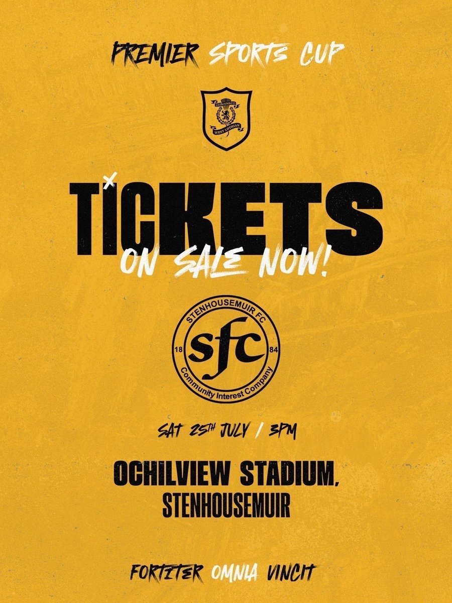 LiviFCOfficial's tweet photo. 🎟️ 𝐒𝐭𝐞𝐧𝐡𝐨𝐮𝐬𝐞𝐦𝐮𝐢𝐫 (𝐚)

Tickets for our @PremSportsTV Cup clash with  Stenhousemuir are now available to purchase.

Full details &amp; how to buy👇🏻

🔗 https://t.co/BD8oyqdXVB https://t.co/cU3uzWot74