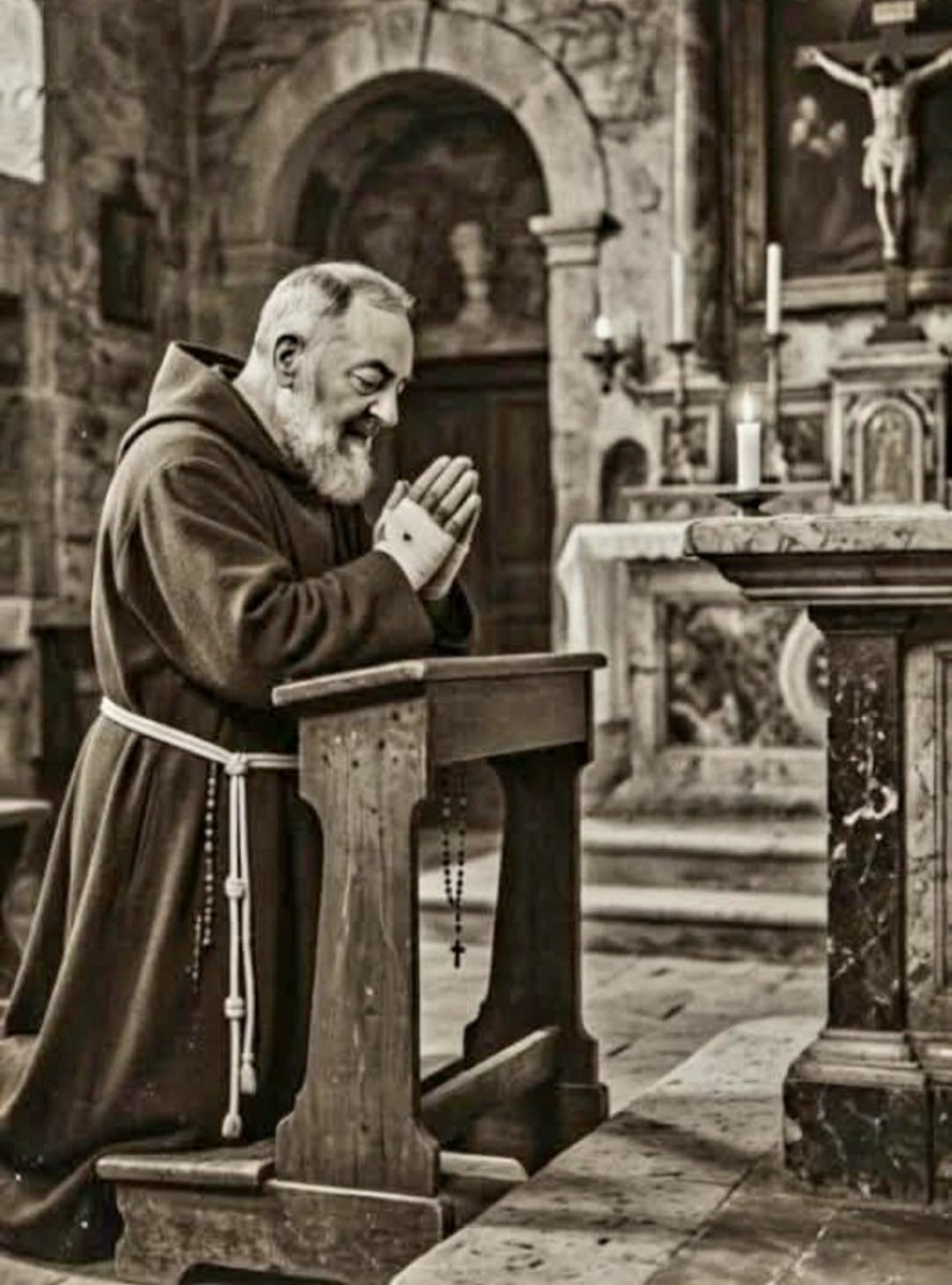 CatholicQuote12's tweet photo. "Confession is the soul's bath."-

Saint Padre Pio https://t.co/Eoc8SZu93Q