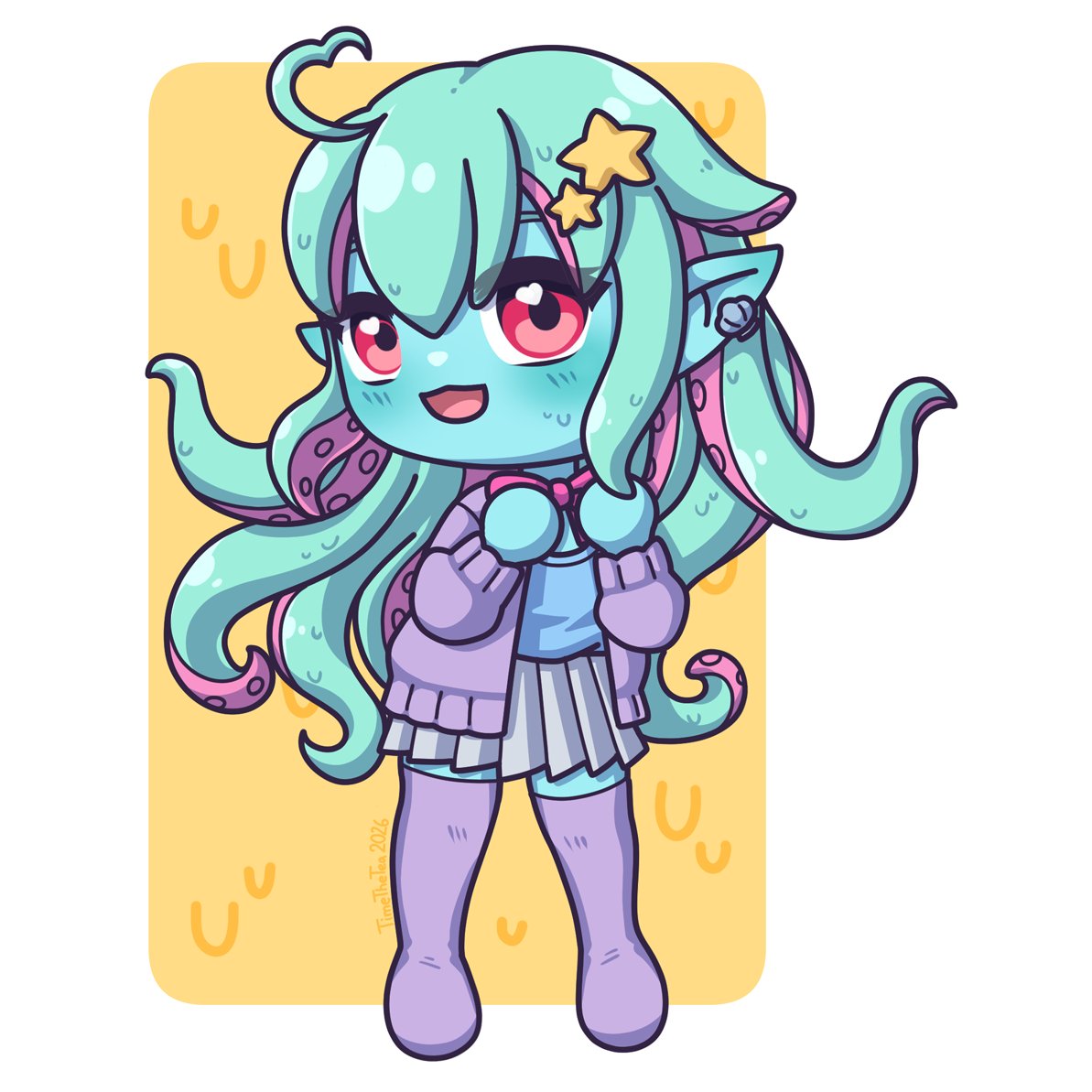TimeTheTea's tweet photo. The sillybeans are numerous- this time I got to draw Yuniiee. https://t.co/XzOuoZrmHP