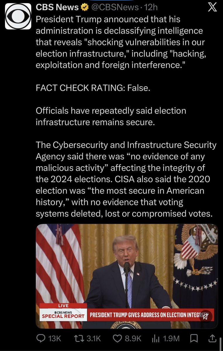 Ih8tTrump's tweet photo. @CBSNews @CBS enemy of the people. https://t.co/fQxoDO5aye