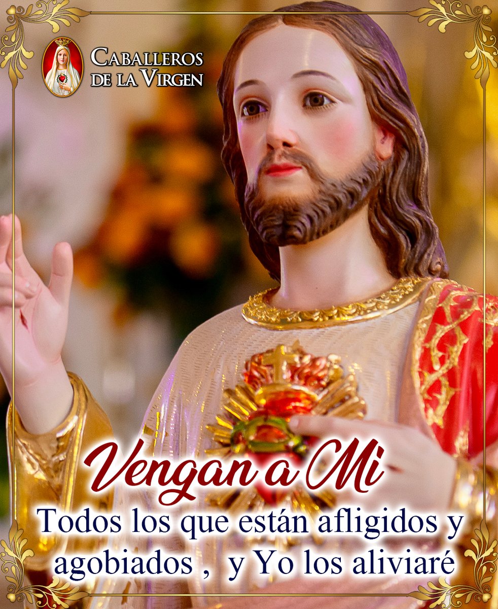Cab_Virgen's tweet photo. Señor Jesús, en Ti encontramos descanso y paz. Alivia nuestras cargas y fortalece nuestro corazón. Amén. https://t.co/FG35neUA9c