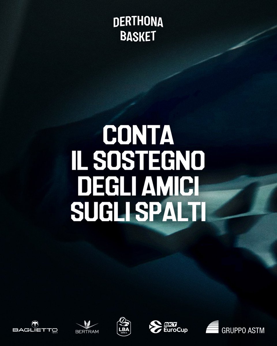 DerthonaBasket's tweet photo. 𝐈𝐧𝐬𝐢𝐞𝐦𝐞 𝐬𝐢 𝐭𝐢𝐟𝐚 𝐩𝐢𝐮̀ 𝐟𝐨𝐫𝐭𝐞 🫱🏻‍🫲🏼

Prendi posto insieme ai tuoi amici!

#ognivoceconta #campagnaabbonamenti https://t.co/NHNLMxakJh