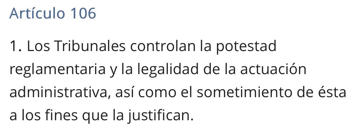 rosacalcerrada's tweet photo. @AntonioRNaranjo Desde cuando un juez puede controlar a la administración, se pregunta la analfabeta jurídica @SarahPerezSanta. Pues, al menos, desde 1978. Esto dice la Constitución: https://t.co/EcjdJ20Nzv