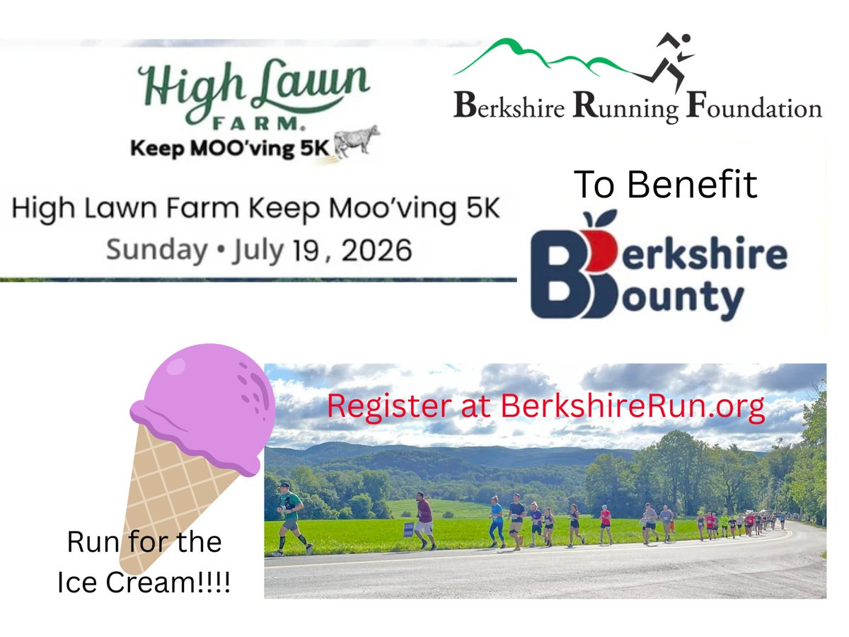 JoshBillingsTri's tweet photo. Join us in supporting Berkshire Bounty at the High Lawn Farm Keep MOOving 5k this Sunday.  Register at https://t.co/CJV2RE71nF https://t.co/Xf5xfVSZX0