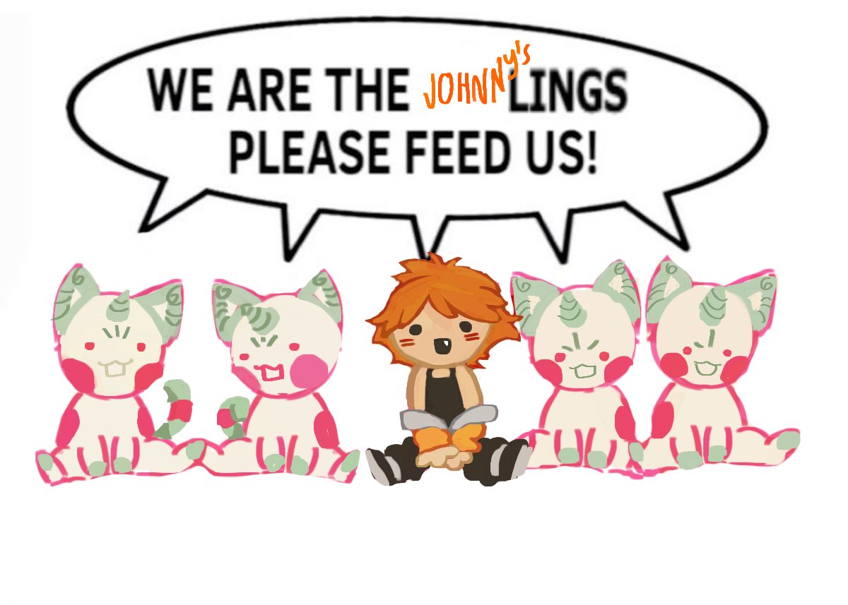 EiderRat's tweet photo. WE ARE THE JOHNNY'S LINGS PLEASE FEED US 
#ToBeHeroX #AhJohnny #Fanart https://t.co/QSt8ObGncF