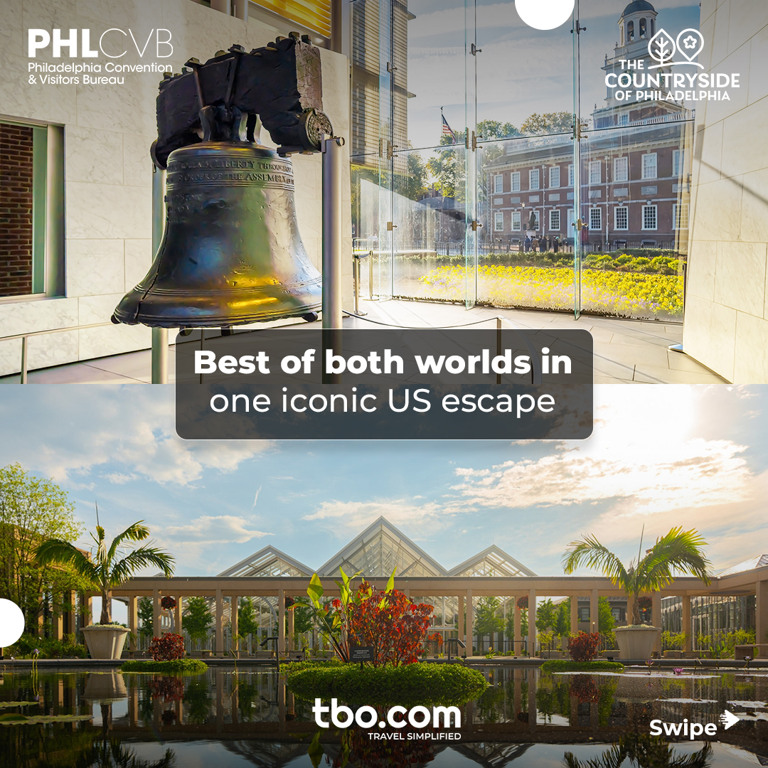 TBO_INDIA's tweet photo. Philadelphia and The Countryside of Philadelphia offer the perfect blend of urban exploration and scenic escapes, all in one destination.

Book top stays on TBO today.
https://t.co/NjBMa4pPvH

#Philadelphia #ExplorePhiladelphia #TBO #TravelAgents #Adventures https://t.co/PhZSQ4N0Vh