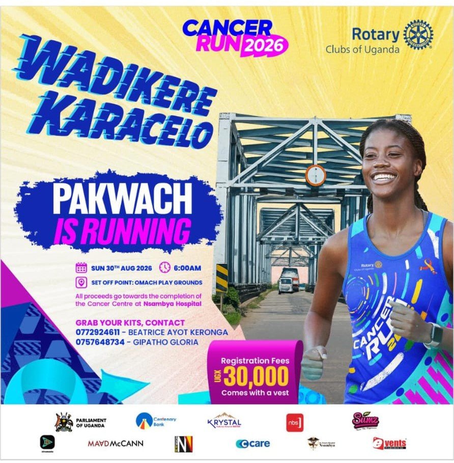 pdlgUg's tweet photo. Pakwach is running, Be part of it @RotaryArua 
#CancerRun2026
#PakwachCancerRun https://t.co/ltb8CvIJ87